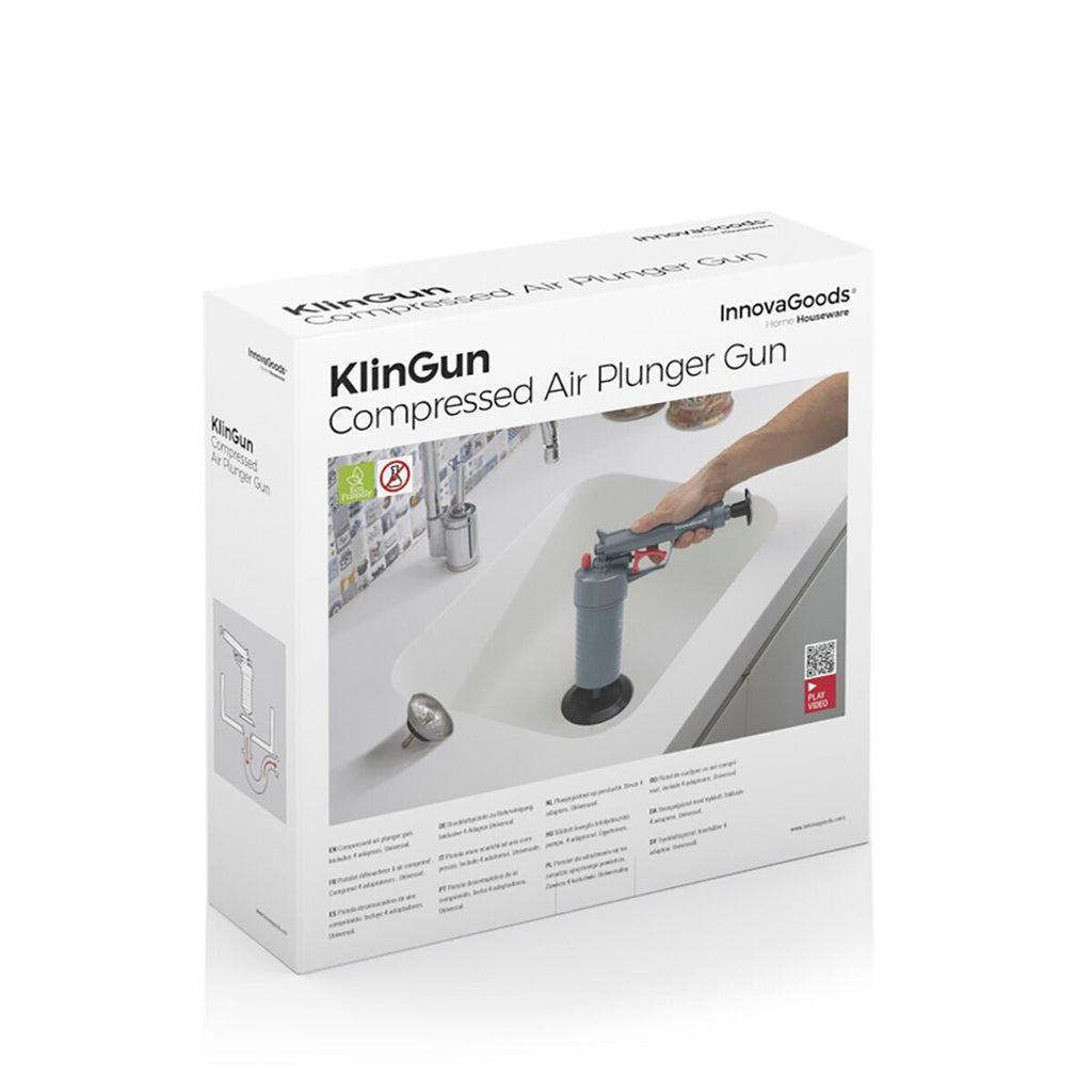 Universal Compressed Air Unblocking Gun with Adaptors KlinGun InnovaGoods - BYAG.DIY and tools, Plumbing accessories and toolsInnovaGoodsBYAG.V01032558435527817930V16HA710204A925B644097E55D06BF306485R5251611P10
