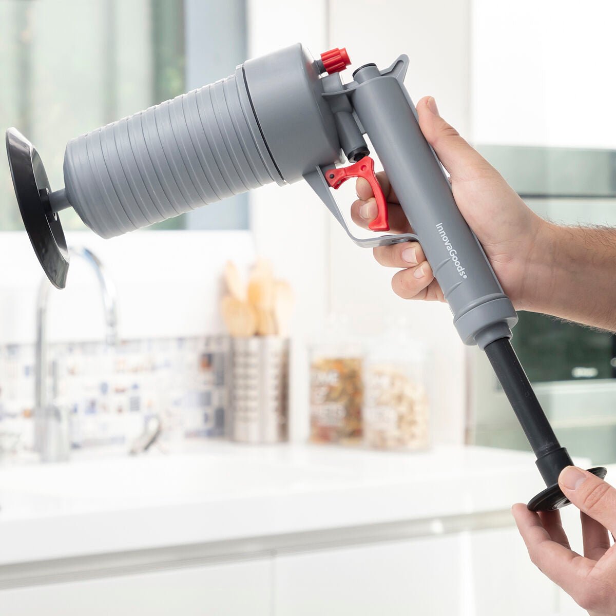 Universal Compressed Air Unblocking Gun with Adaptors KlinGun InnovaGoods - BYAG.DIY and tools, Plumbing accessories and toolsInnovaGoodsBYAG.V01032558435527817930V16H1ADD5DFB0D53EBBD13EF6C8F6F8B2BE5R5251592P2