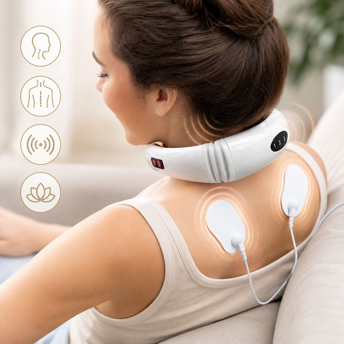 Electromagnetic Neck and Back Massager Calmagner InnovaGoods – Produktbild 1