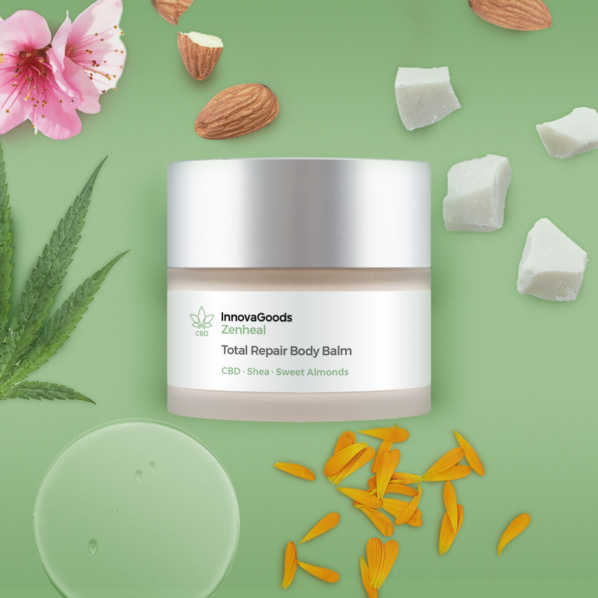 InnovaGoods Körper Repair Balsam CBD Zenheal 50 ml