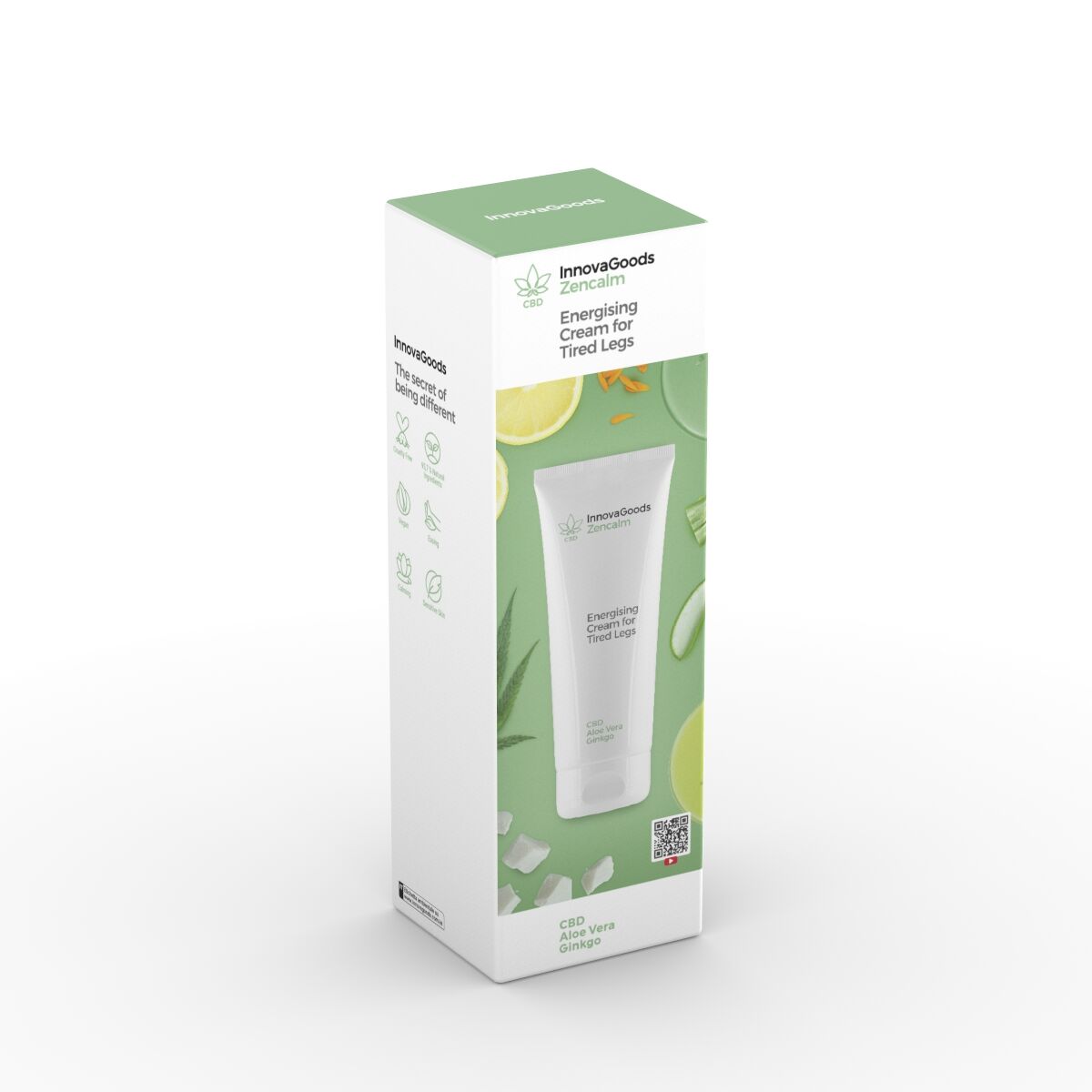 InnovaGoods Energising Creme für Tired Legs CBD Zencalm 200 ml