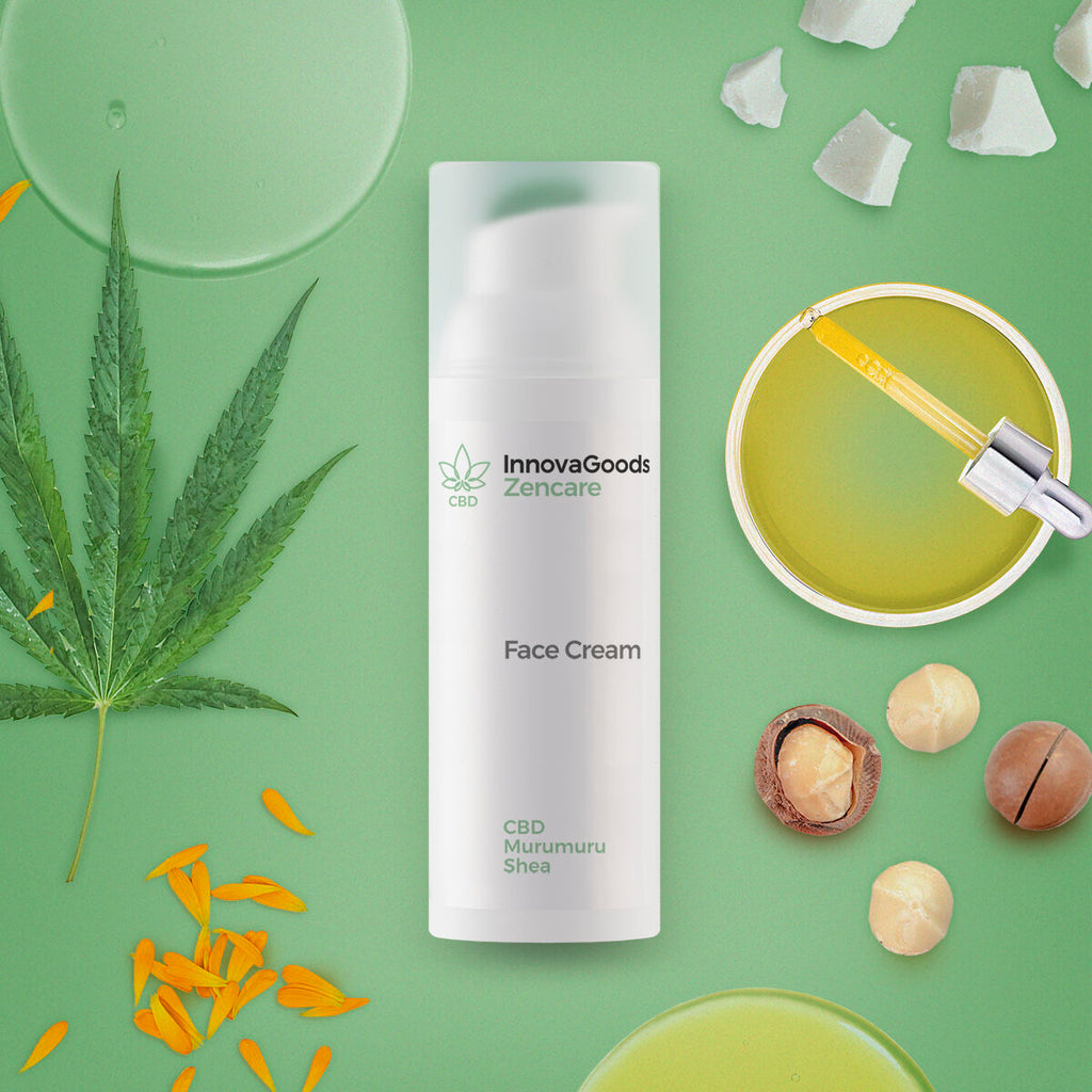 InnovaGoods Feuchtigkeitspflege fürs Gesicht CBD Zencare 50 ml