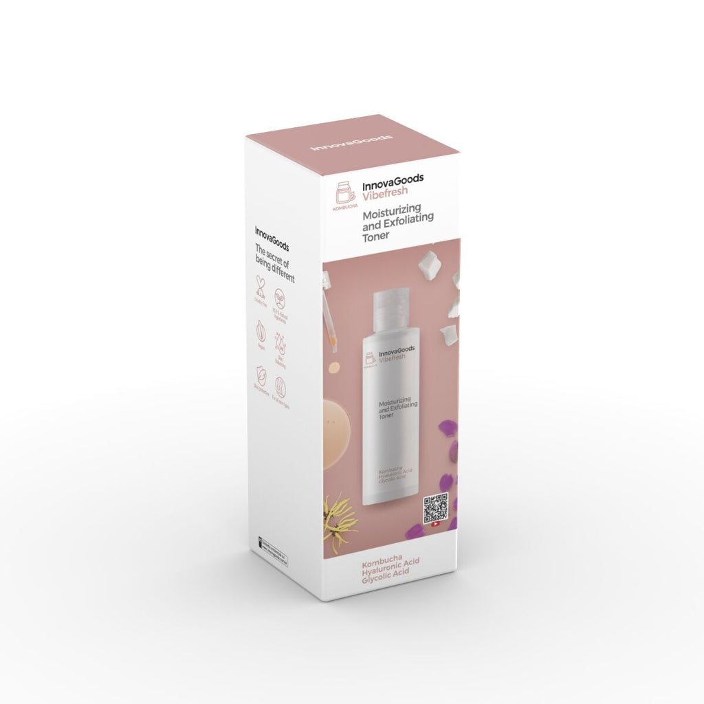 InnovaGoods Feuchtigkeitsspendender Peeling-Gesichtstoner Kombucha Vibefresh 150 ml