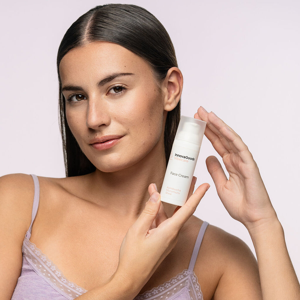 InnovaGoods Feuchtigkeitspflege fürs Gesicht Kombucha Vibecare 50 ml