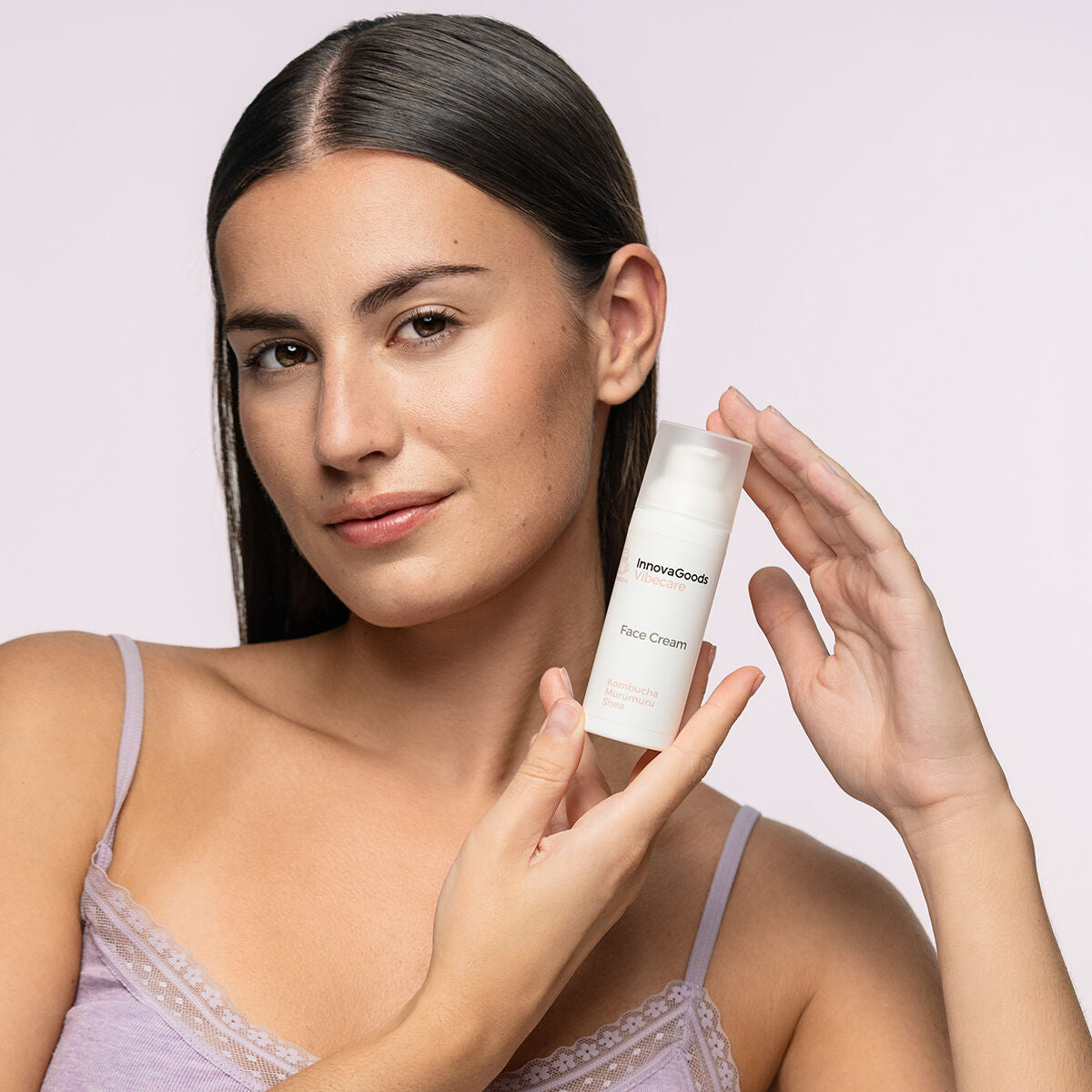 InnovaGoods Feuchtigkeitspflege fürs Gesicht Kombucha Vibecare 50 ml