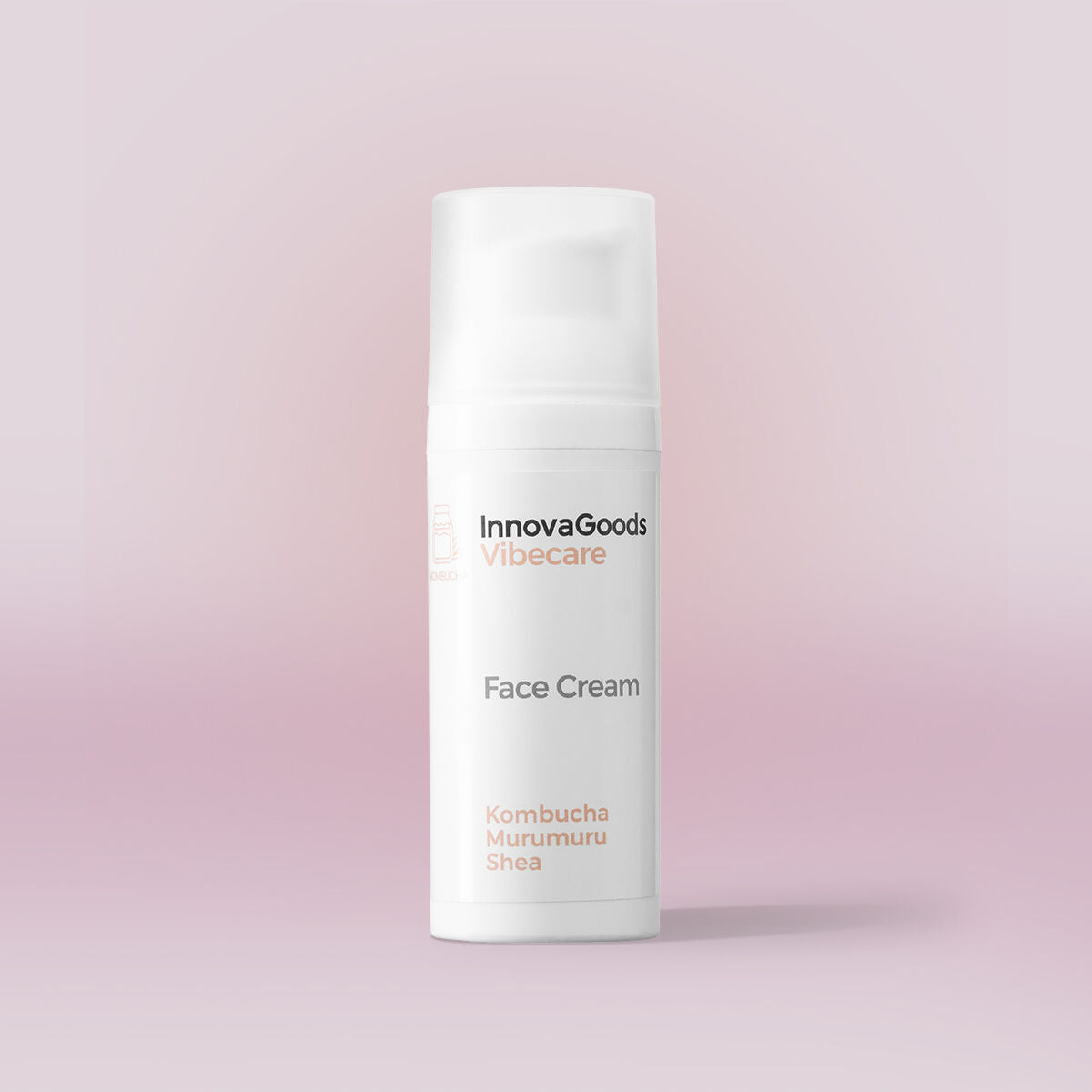 Feuchtigkeitsspendende Gesichtscreme Kombucha Vibecare InnovaGoods 50 ml – Produktbild 1