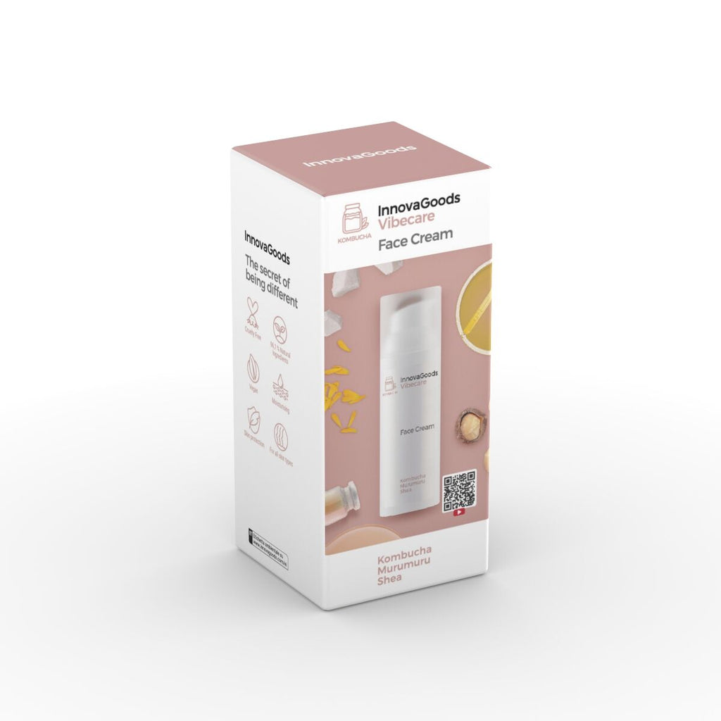 InnovaGoods Feuchtigkeitspflege fürs Gesicht Kombucha Vibecare 50 ml