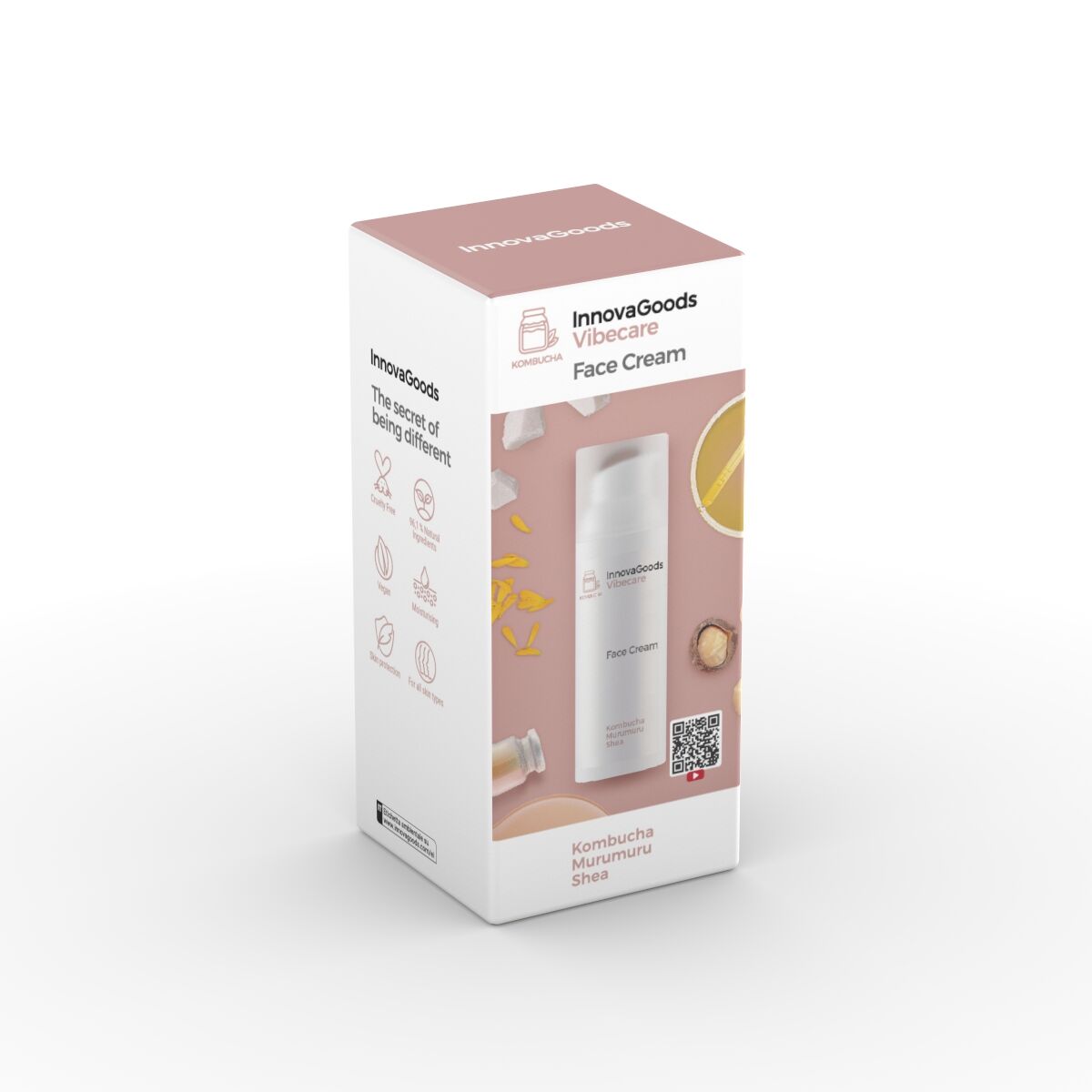 InnovaGoods Feuchtigkeitspflege fürs Gesicht Kombucha Vibecare 50 ml