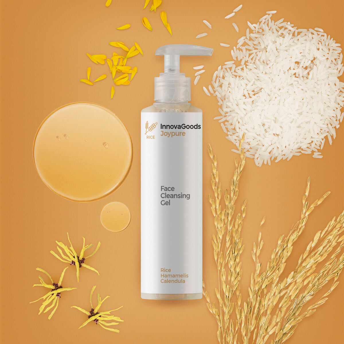InnovaGoods Gesichtsreinigung Gel Reis Joypure 200 ml