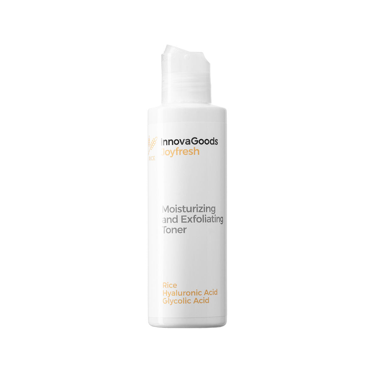 InnovaGoods Feuchtigkeitsspendender Peeling-Gesichtstoner Reis Joyfresh 150 ml