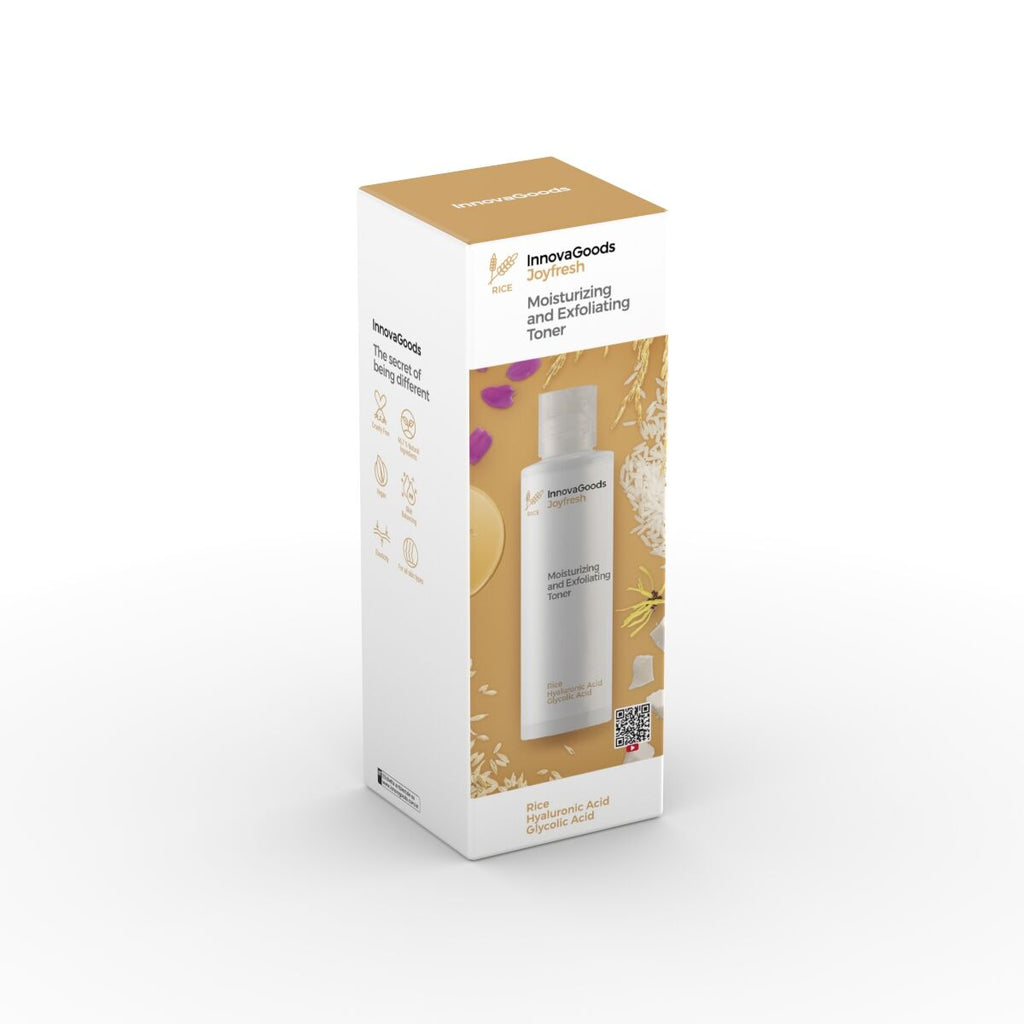 InnovaGoods Feuchtigkeitsspendender Peeling-Gesichtstoner Reis Joyfresh 150 ml