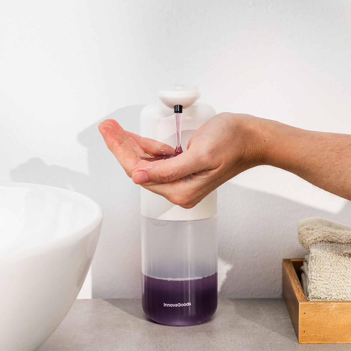 Wiederaufladbar Automatic Liquid Soap Dispenser Bitesap InnovaGoods – Produktbild 1