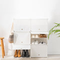 InnovaGoods Mobiler modularer Schuhschrank Weiß – 36 pairs