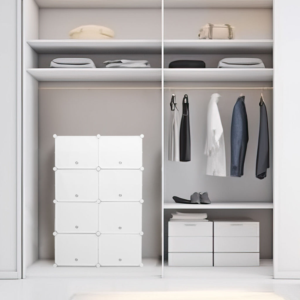 InnovaGoods Mobiler modularer Schuhschrank Weiß