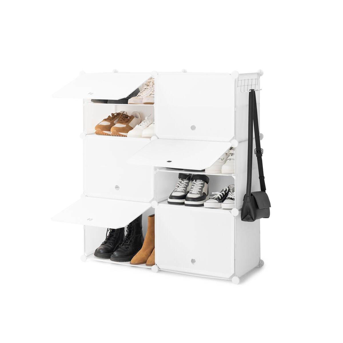 InnovaGoods Mobiler modularer Schuhschrank Weiß