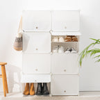 InnovaGoods Mobiler modularer Schuhschrank Weiß – 28 pairs