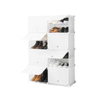 InnovaGoods Mobiler modularer Schuhschrank Weiß