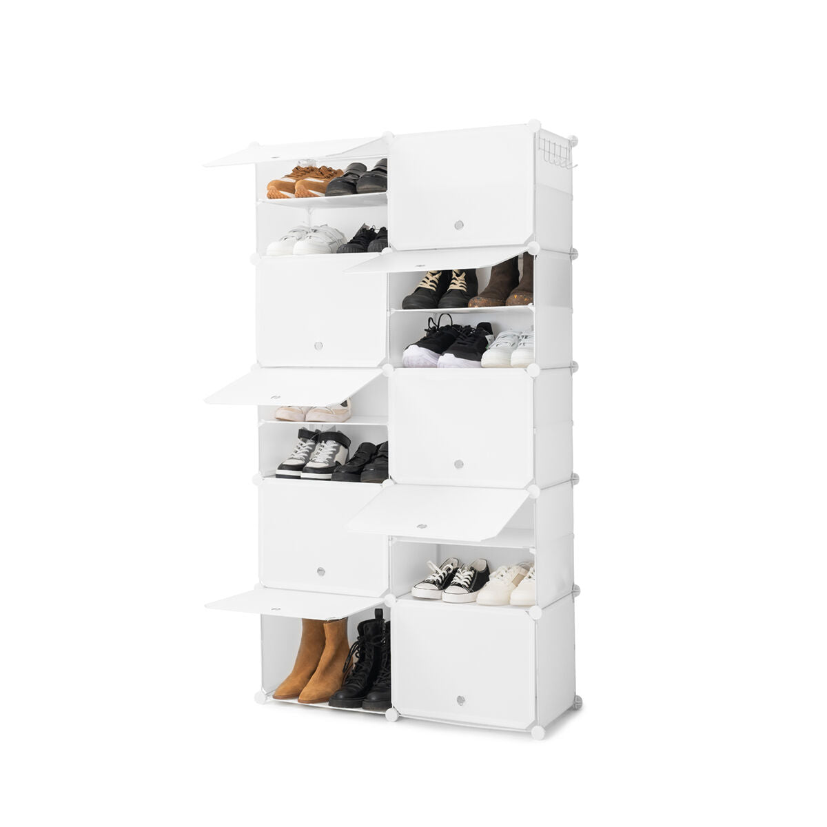 InnovaGoods Mobiler modularer Schuhschrank Weiß