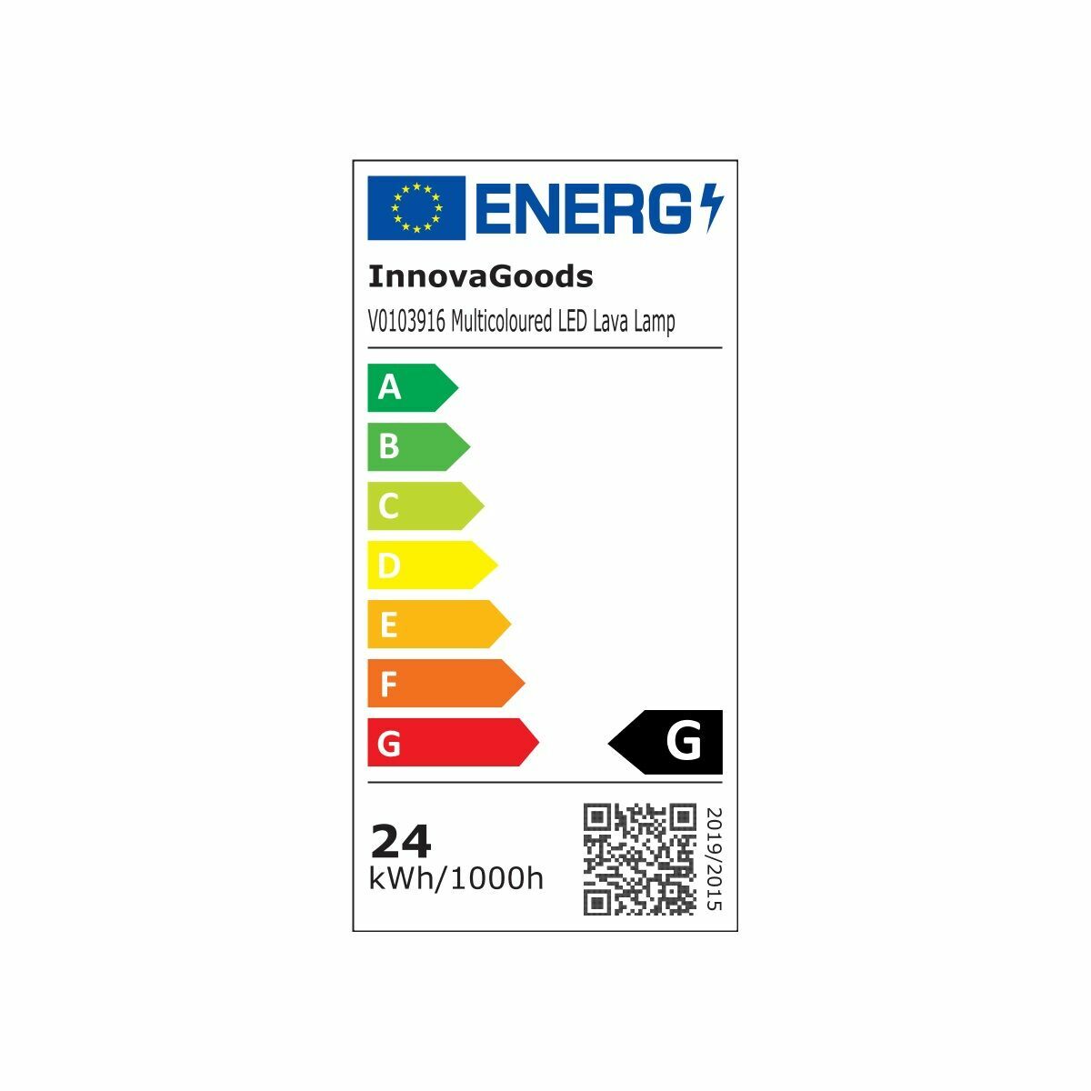 InnovaGoods Mehrfarbig LED Lavalampe Kolemp
