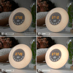InnovaGoods Wiederaufladbar Lichtwecker mit Lautsprecher Sunrilk