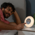 InnovaGoods Wiederaufladbar Lichtwecker mit Lautsprecher Sunrilk