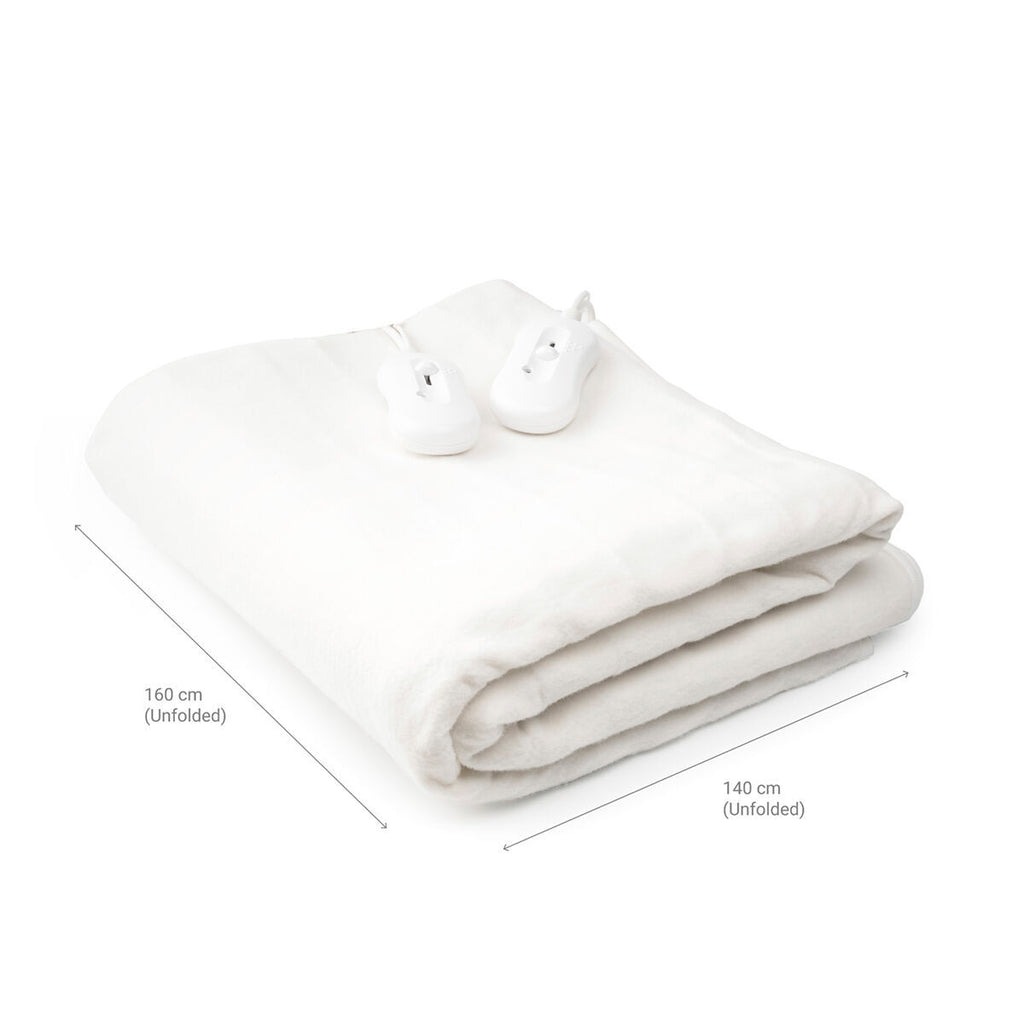 InnovaGoods Doppelt Elektrisch Underblanket Blewarm 60+60 W 140 x 160 cm Weiß