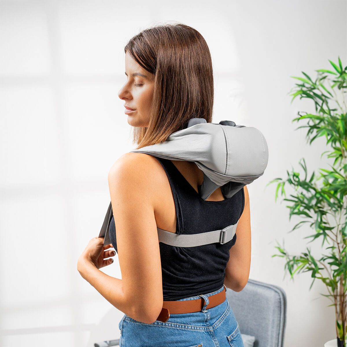 Wiederaufladbar 6D Neck and Back Massager Silax InnovaGoods – Produktbild 1