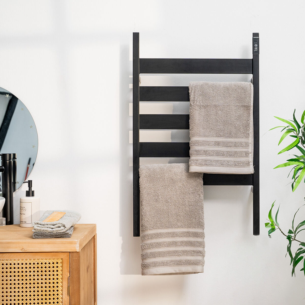 Elektrisch Wall or Floor Towel Rail Towarck InnovaGoods 5 Bars – Produktbild 1