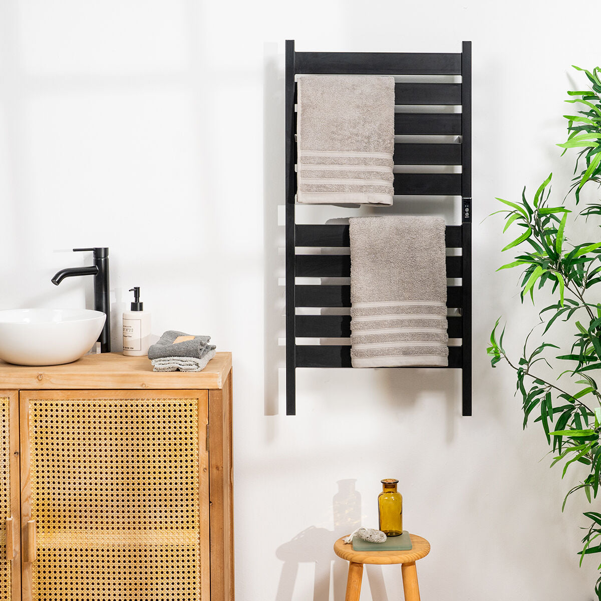 Elektrisch Wall or Floor Towel Rail Towarall InnovaGoods 10 Bars – Produktbild 1