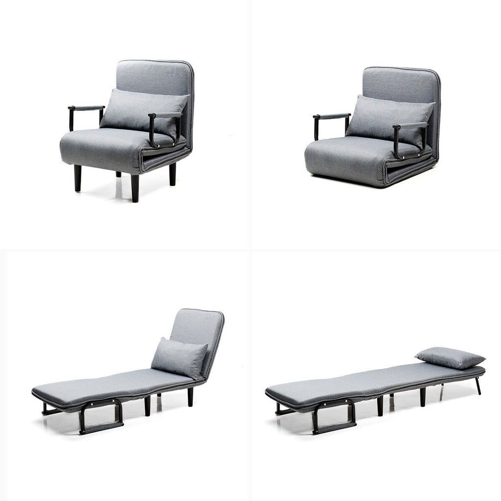 InnovaGoods 4-in-1 Umwandelbares Einzelschlafsofa Softfa