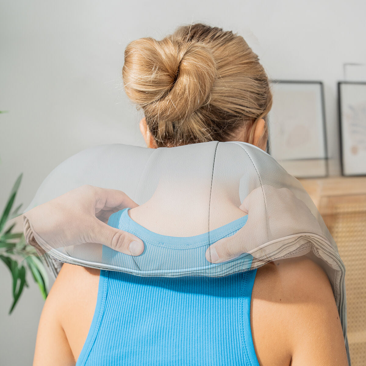 InnovaGoods Wiederaufladbar Shiatsu Massagegerät Pro Massatsu