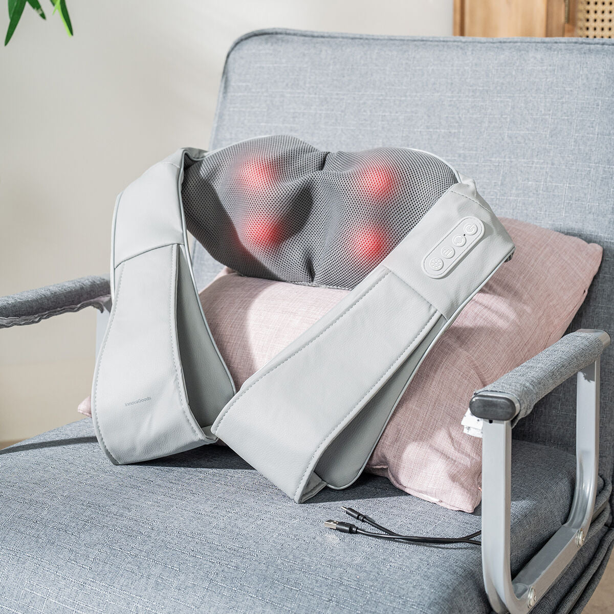 InnovaGoods Wiederaufladbar Shiatsu Massagegerät Pro Massatsu
