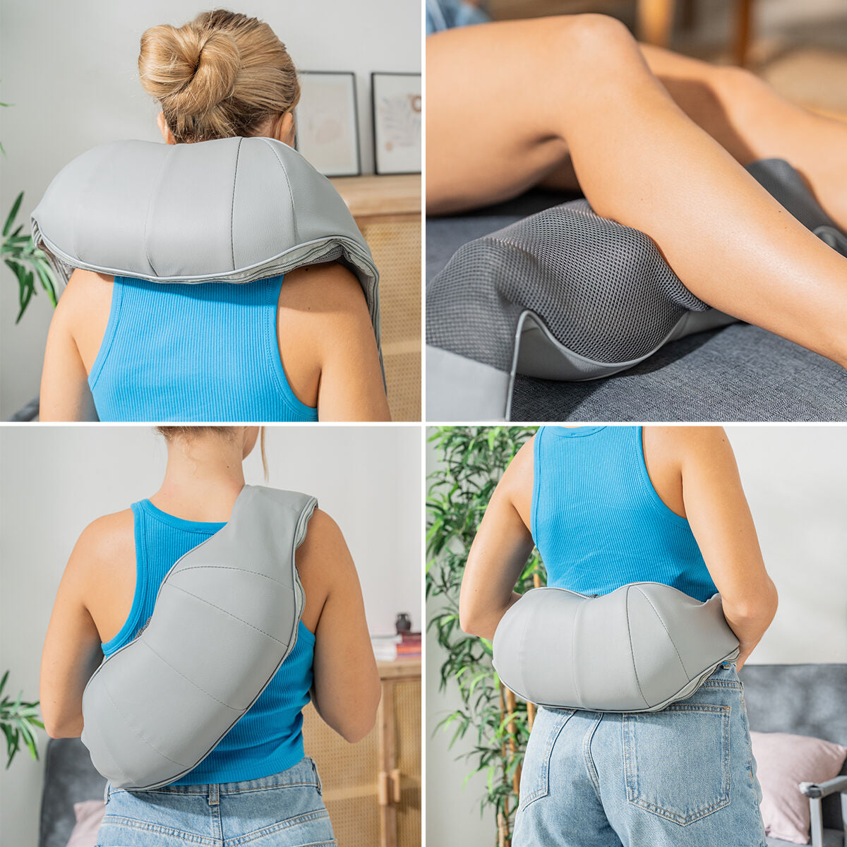 InnovaGoods Wiederaufladbar Shiatsu Massagegerät Pro Massatsu