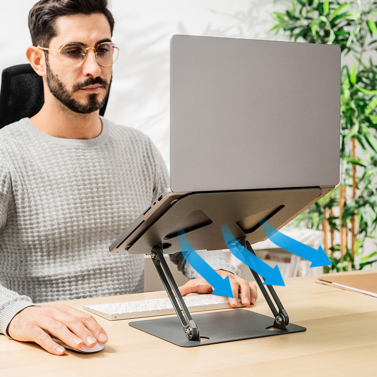 InnovaGoods Klappbar & Verstellbar Notebook Stand Lastan