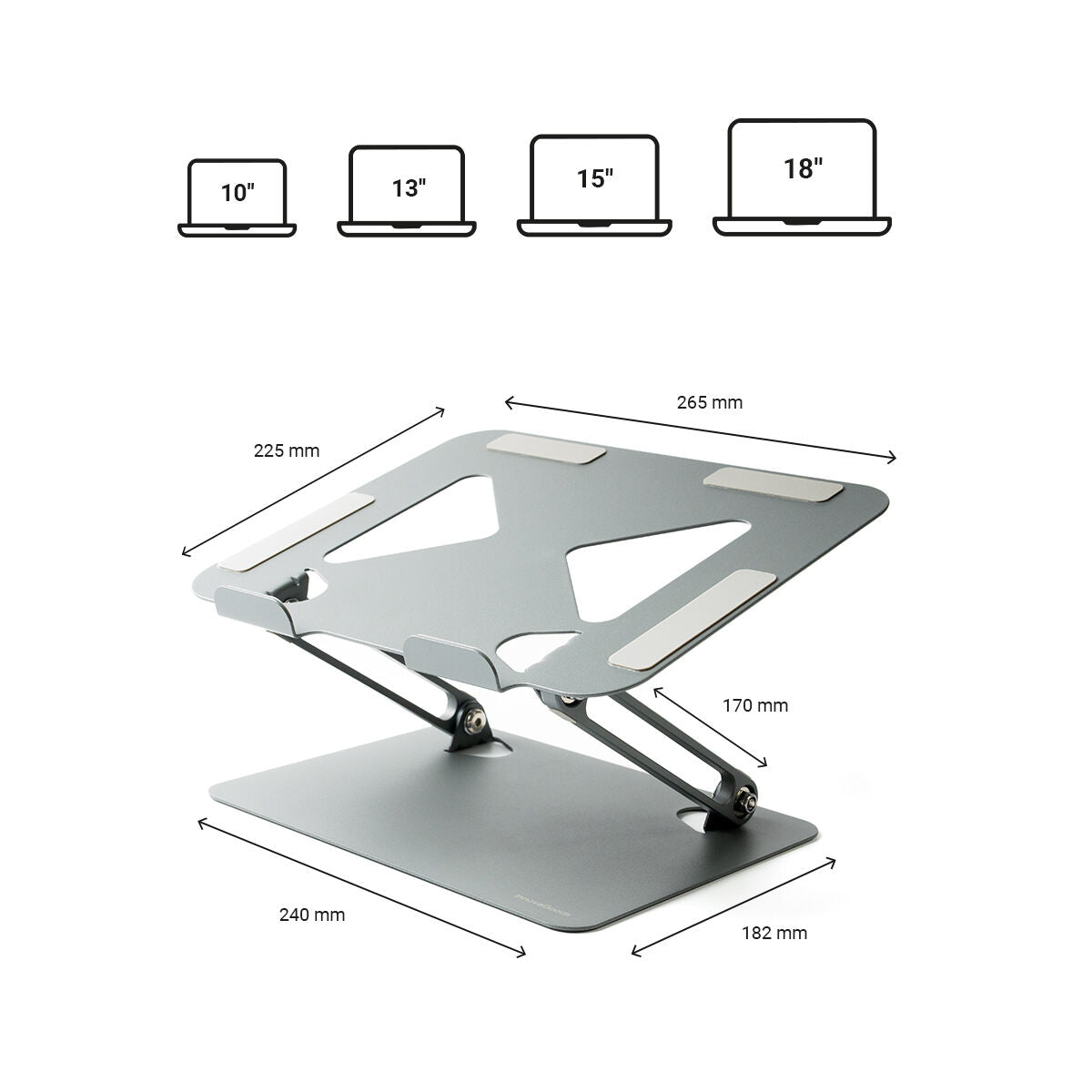 InnovaGoods Klappbar & Verstellbar Notebook Stand Lastan