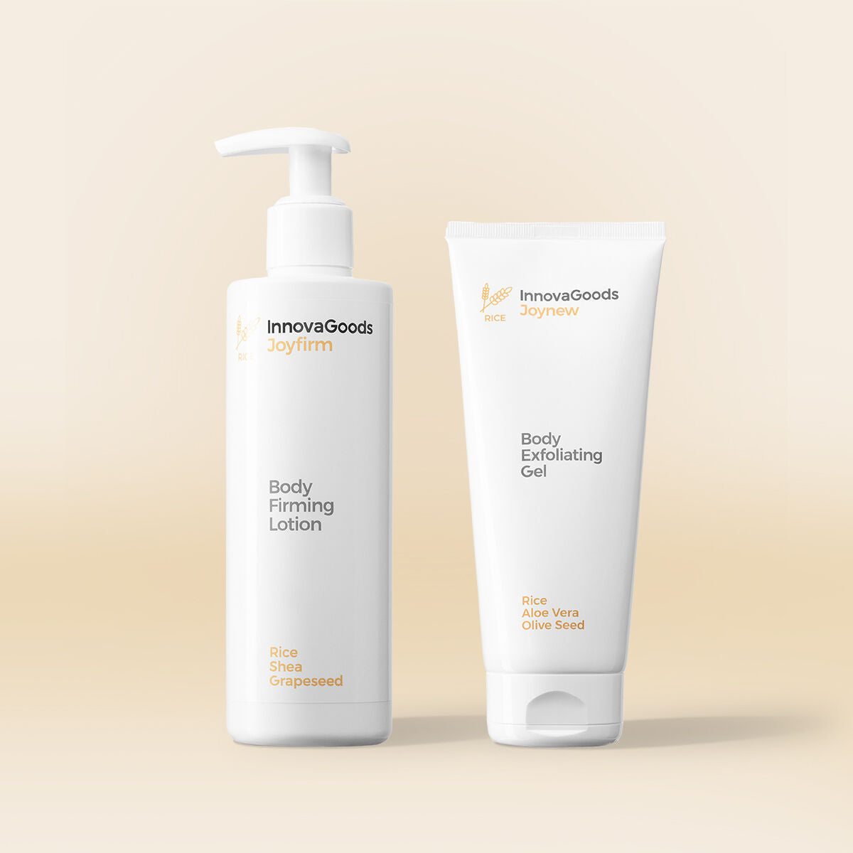 Body Care Duo Pack Rice InnovaGoods – Produktbild 1