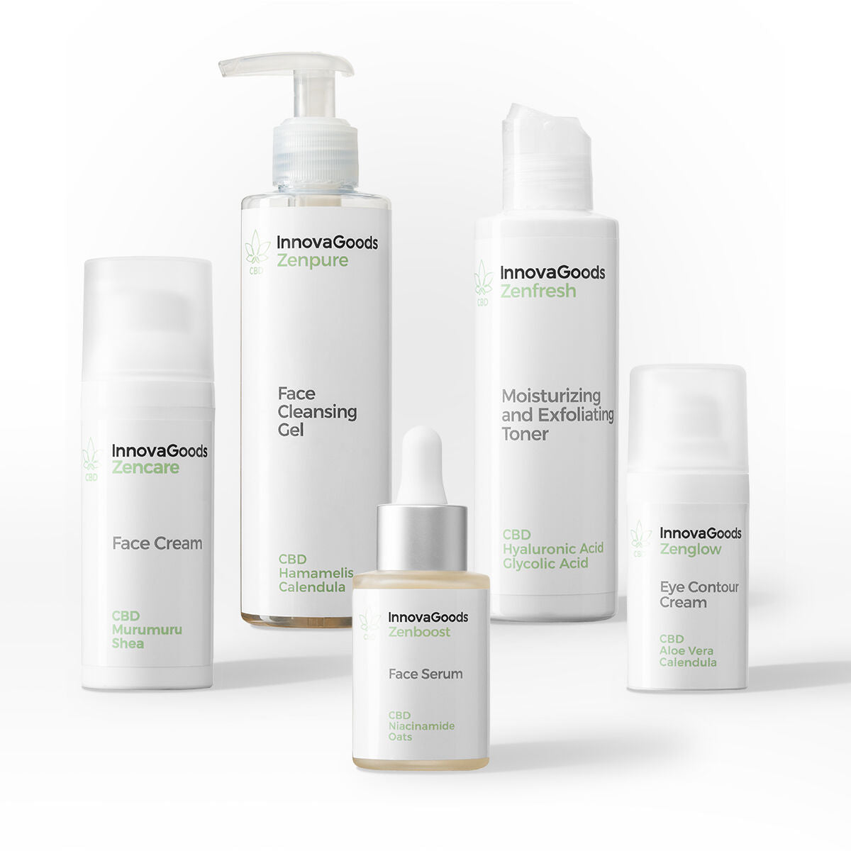 InnovaGoods Gesichtspflege-Set CBD