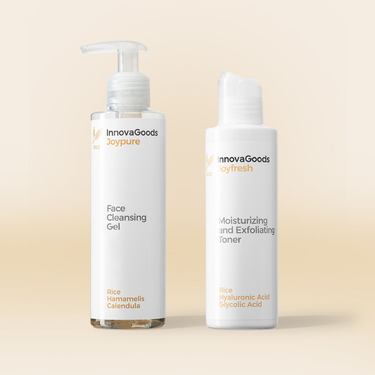 InnovaGoods Gesichtsreinigung Duo Packung Reis