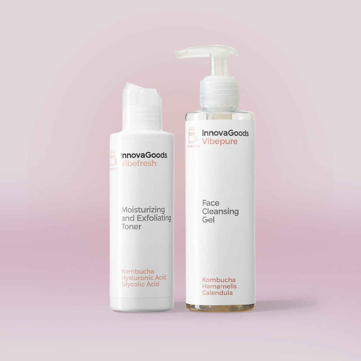 Face Cleansing Duo Pack Kombucha InnovaGoods – Produktbild 1