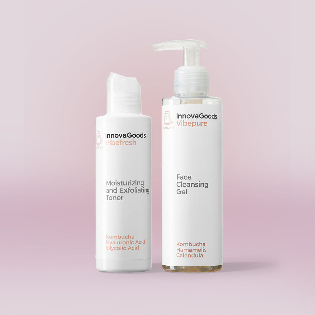 InnovaGoods Gesichtsreinigung Duo Packung Kombucha