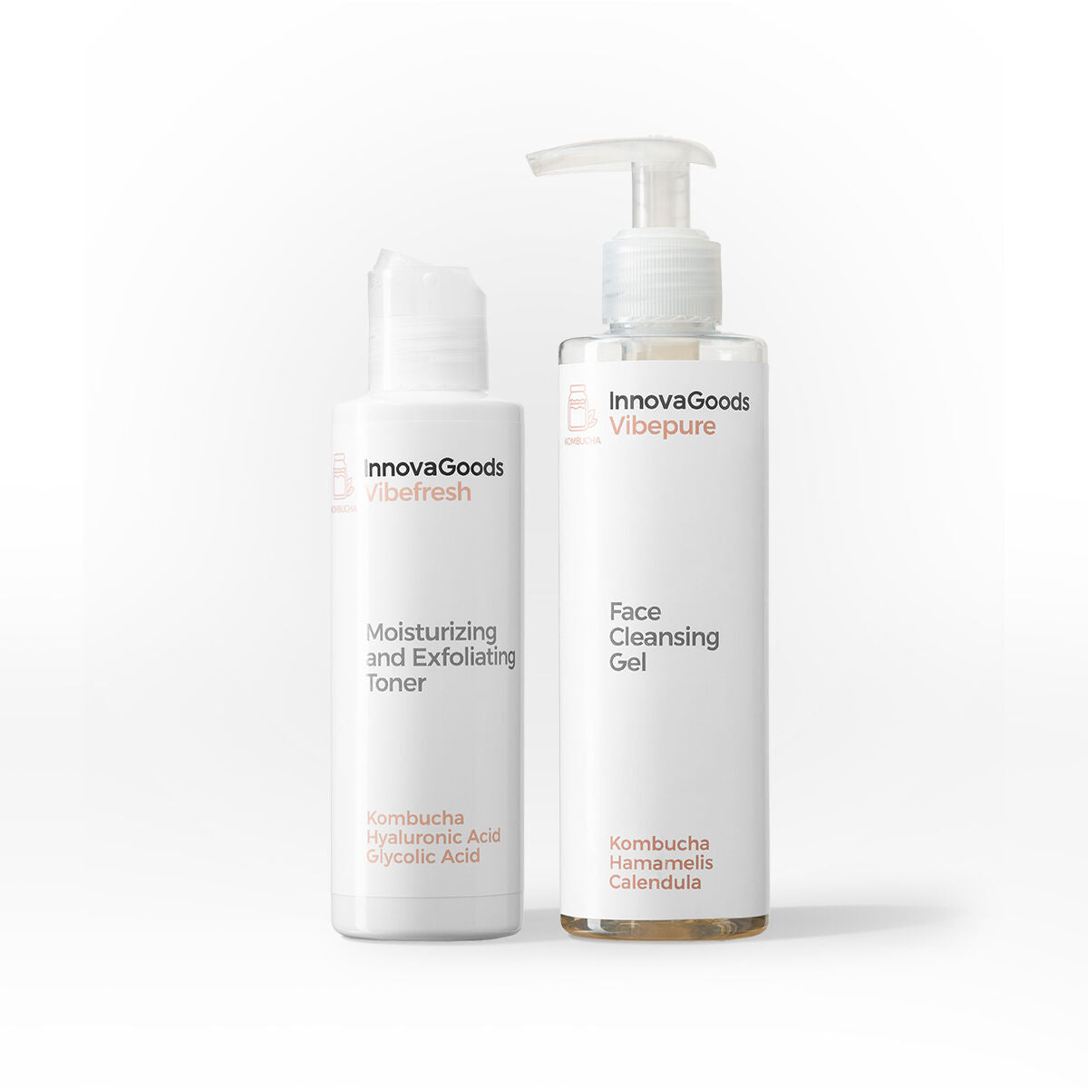 InnovaGoods Gesichtsreinigung Duo Packung Kombucha