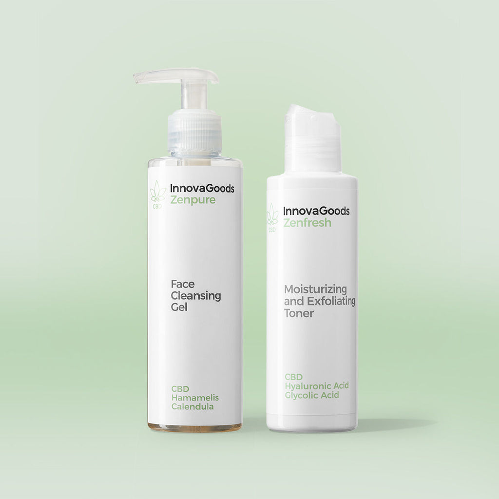 InnovaGoods Gesichtsreinigung Duo Packung CBD