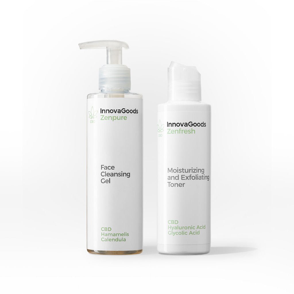 InnovaGoods Gesichtsreinigung Duo Packung CBD