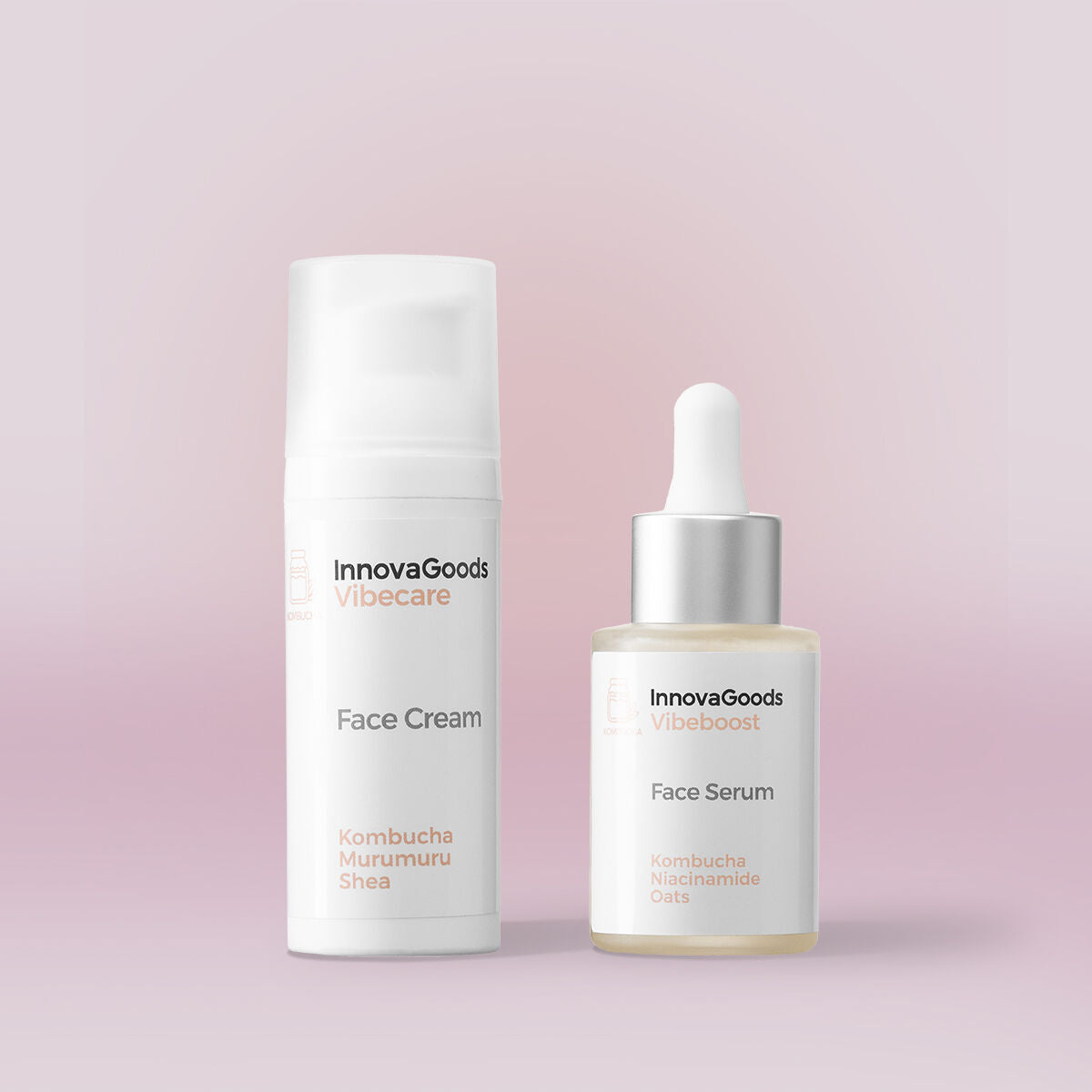 Face Moisturising Duo Pack Kombucha InnovaGoods – Produktbild 1