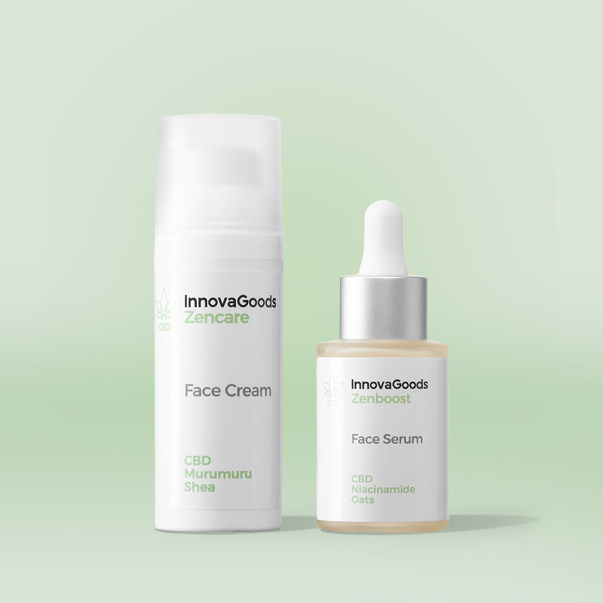 Face Moisturising Duo Pack CBD InnovaGoods – Produktbild 1