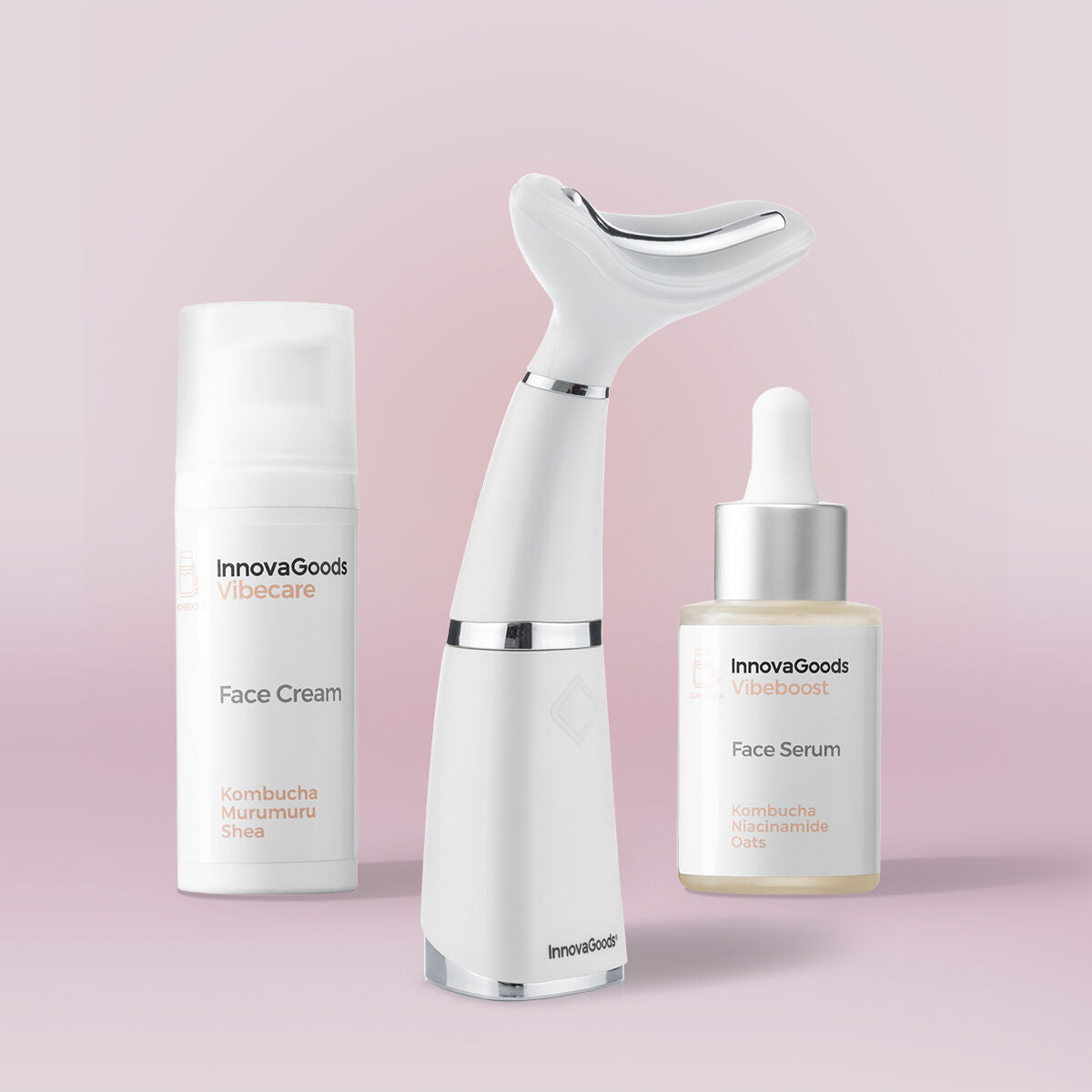 InnovaGoods Straffendes Gesichtspflege-Set Kombucha