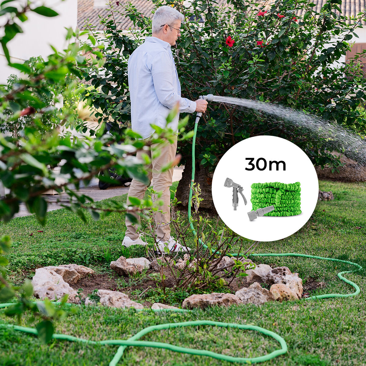 Extendable Garden Hose Hoxtend InnovaGoods 30 m – Produktbild 1