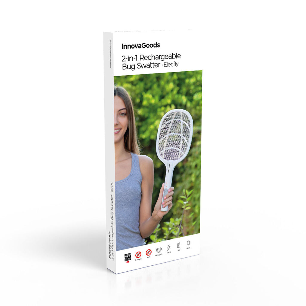 InnovaGoods 2-in-1 Wiederaufladbar Insektenvernichter mit UV-Licht Elecfly