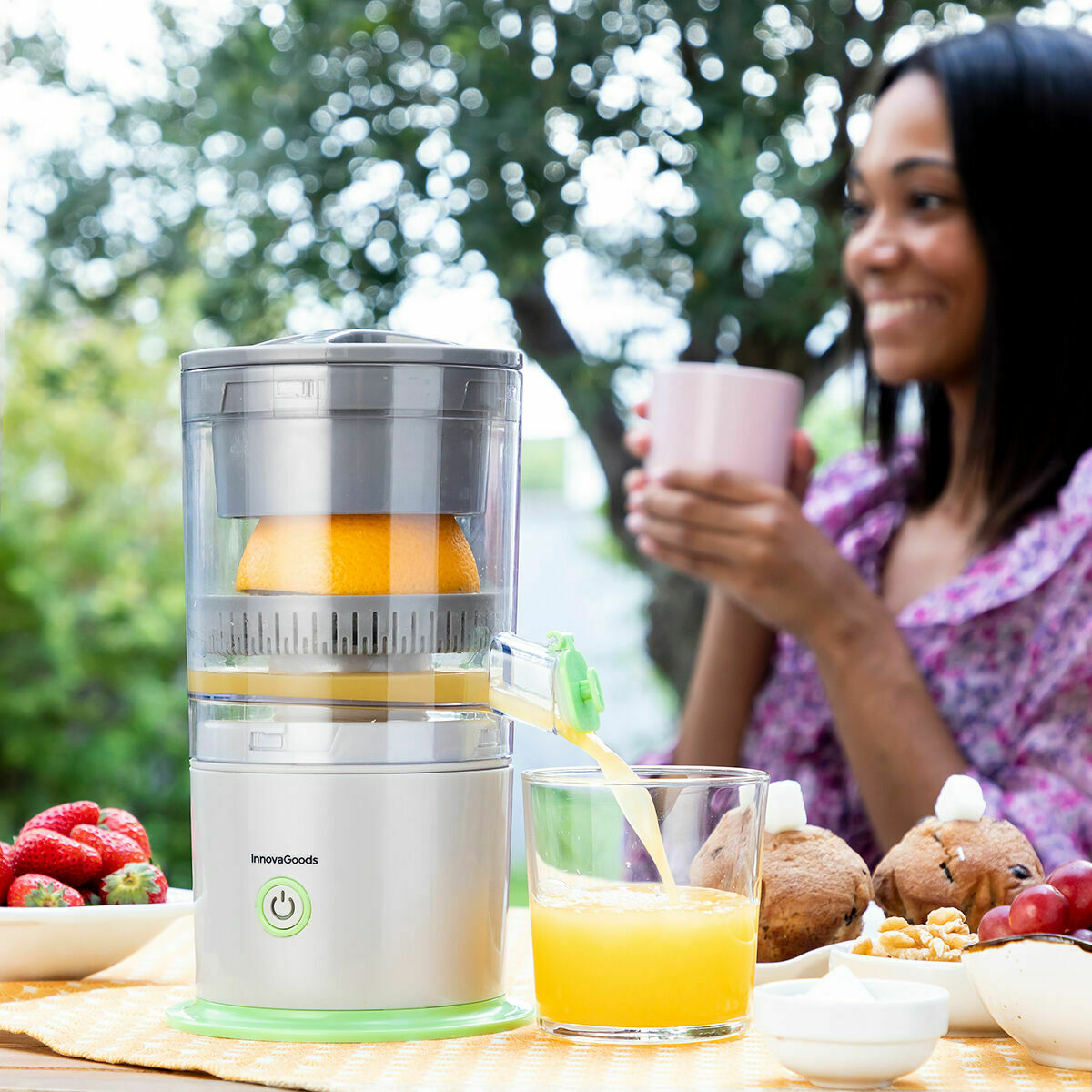 InnovaGoods Wiederaufladbar Automatischer Entsafter Juisso