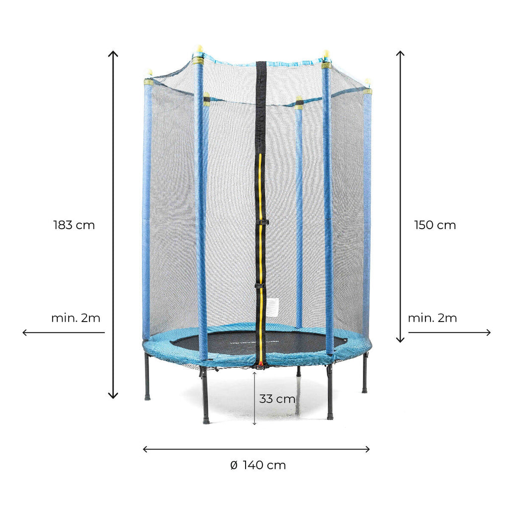 InnovaGoods Kinder Trampoline mit Sicherheit Enclosure Zuply